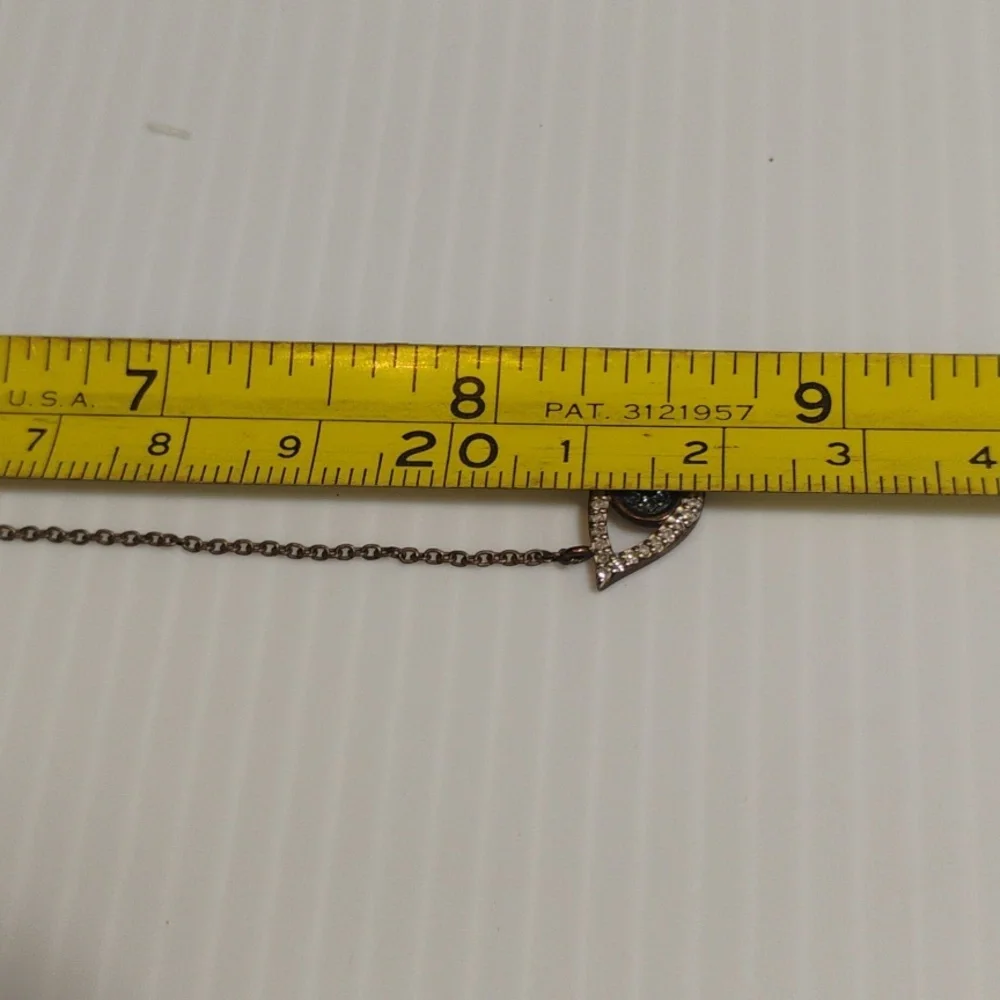 Evil Eye Guardian Necklace Set In Brilliant Stones Stamped 480 PM - Picture 6 of 8